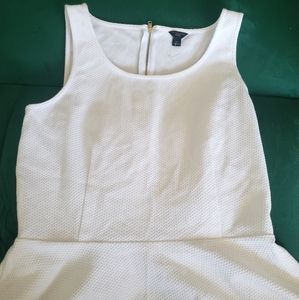 NWOT Ann Taylor White Peplum Top Large Petite